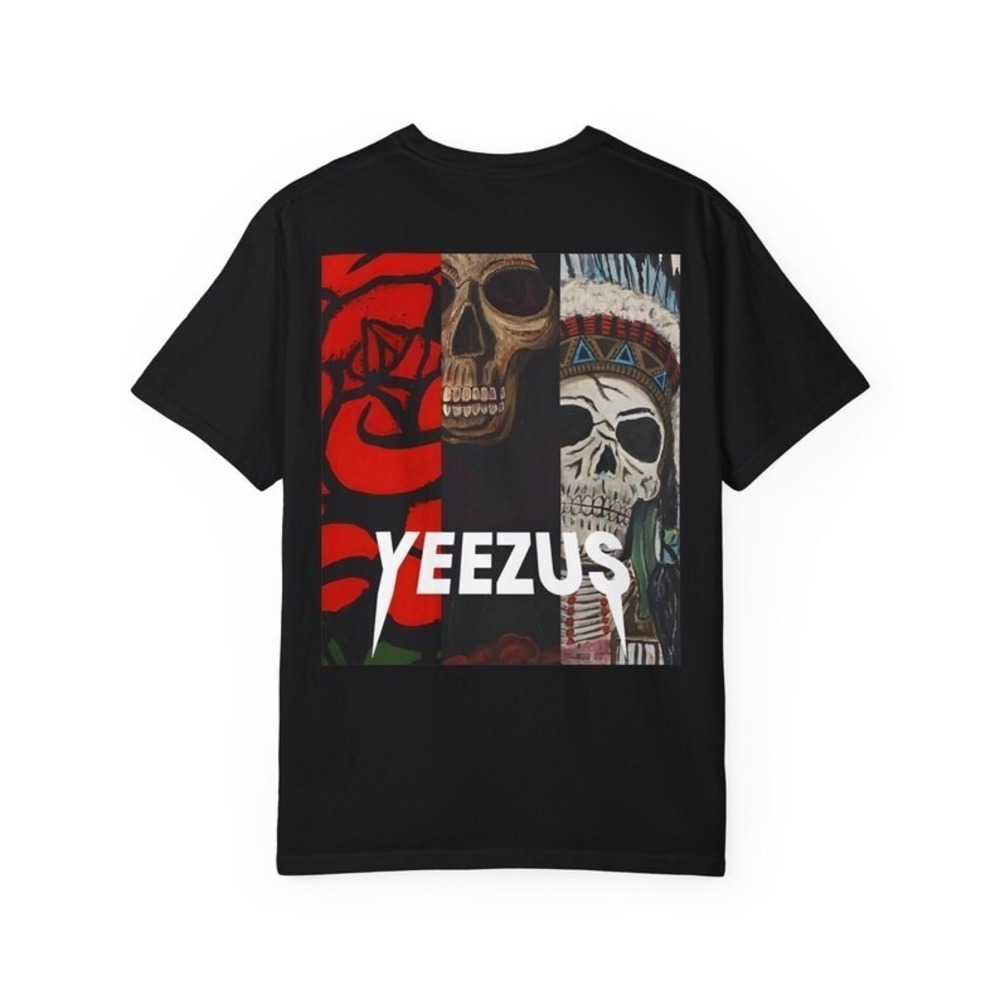 Yeezus Skull Graphic - Unisex Garment-Dyed T-shirt